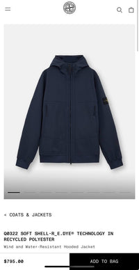 STONE ISLAND SOFTSHELL ZWART