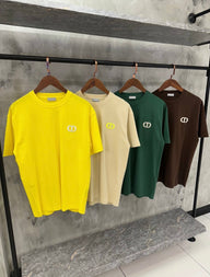 Christian Dior CD T-Shirt Geel