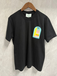 T-Shirt Casablanca Spiegel Zwart