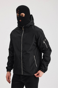 REGENJAS PRADA ZWART (DUBBELZIJDIG)