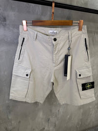 CARGO STONE ISLAND SHORT PANT LICHT GRIJS