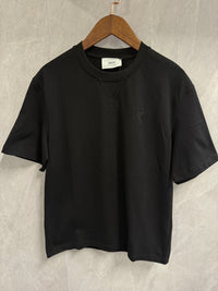 T-Shirt Ami Paris Zwart (zwarte logo)