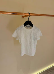 Kids T-Shirt Dior Oblique Wit