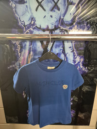 KIDS T-SHIRT Moncler+Logo Blauw