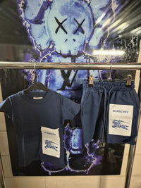 KIDS ZOMERSET BURBERRY NAVY/BLAUW