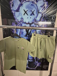 KIDS Zomerset Moncler+logo op borst Khaki