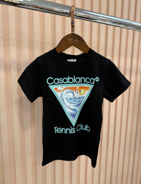 KIDS T-SHIRT CASABLANCA GOLF ZWART