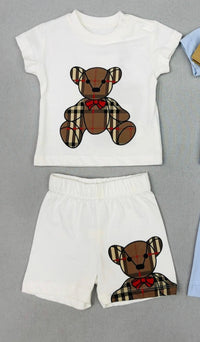 NEWBORN Set Burberry Grote Beer Wit