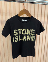 KIDS T-SHIRT S T O N E I S L A N D ZWART
