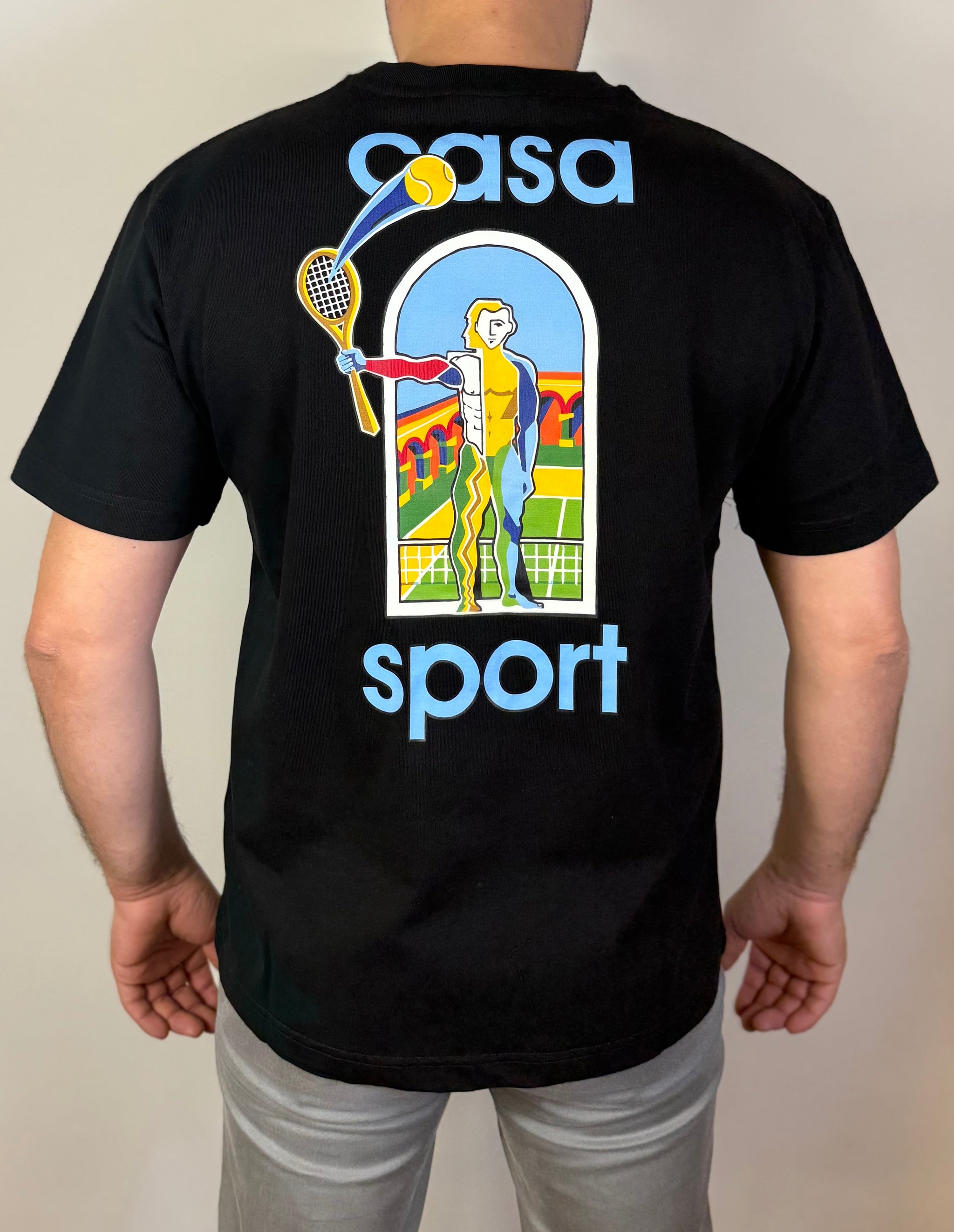 T-Shirt Casablanca Sport Zwart