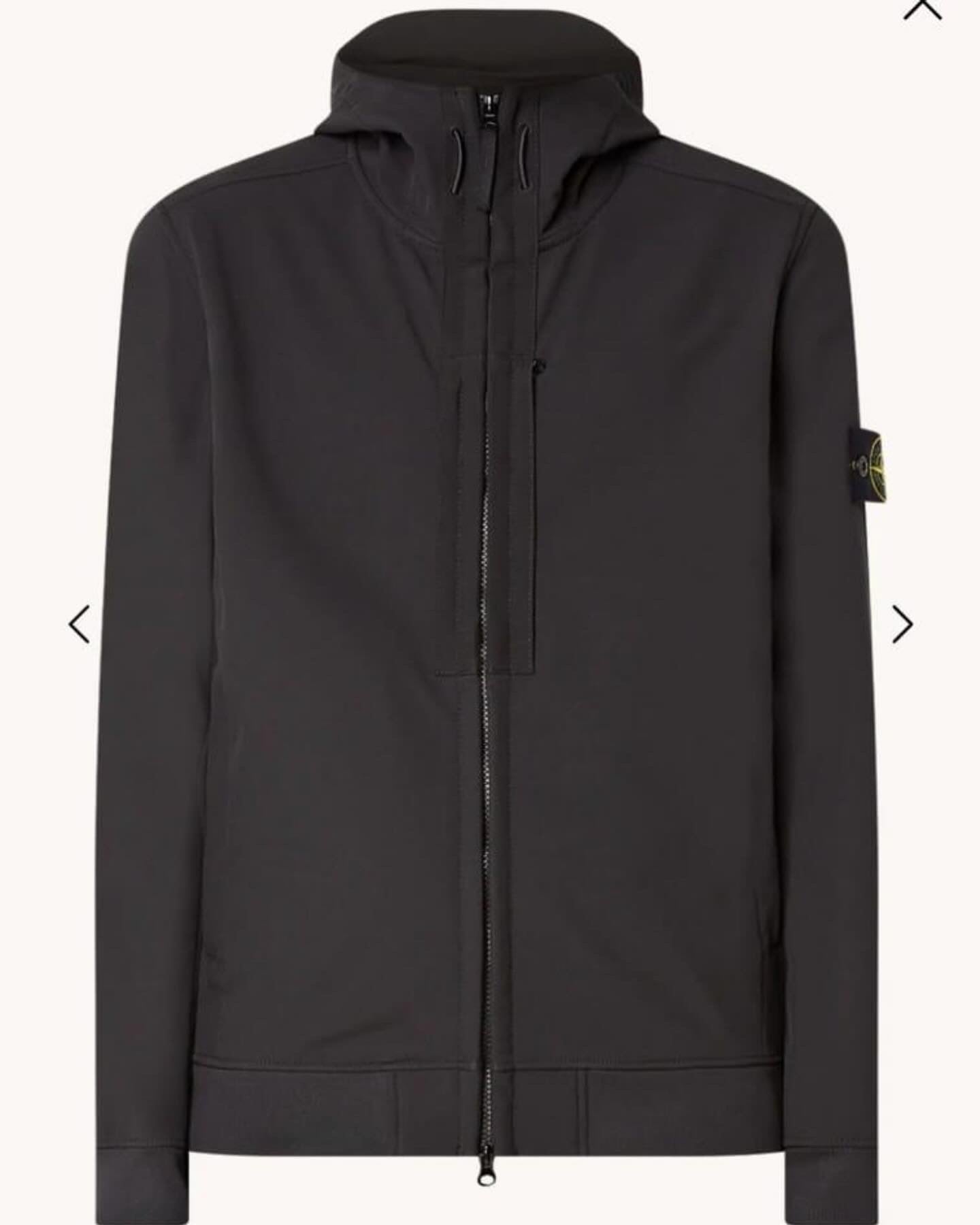 SOFTSHELL JACKET STONE ISLAND ZWART (CAP)