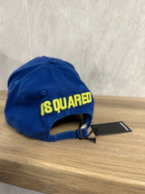 PET DSQUARED ICON BLAUW GEEL