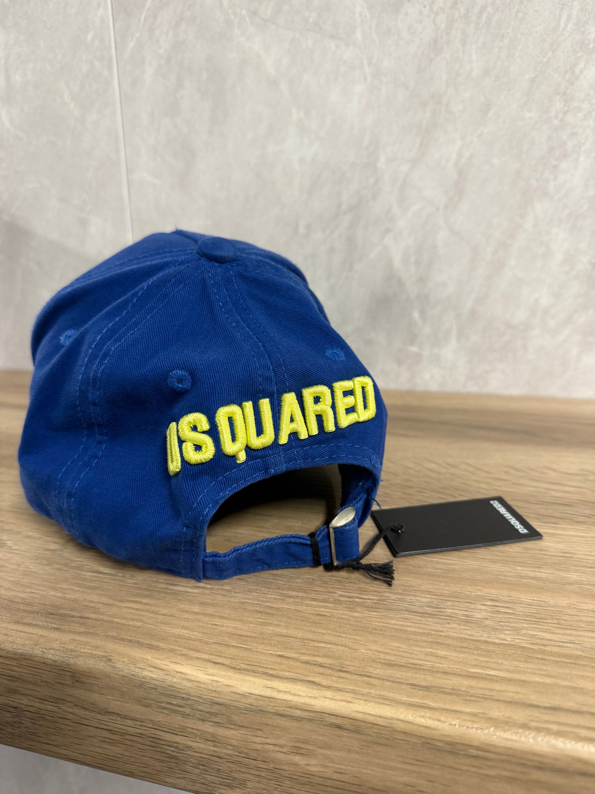 PET DSQUARED ICON BLAUW GEEL