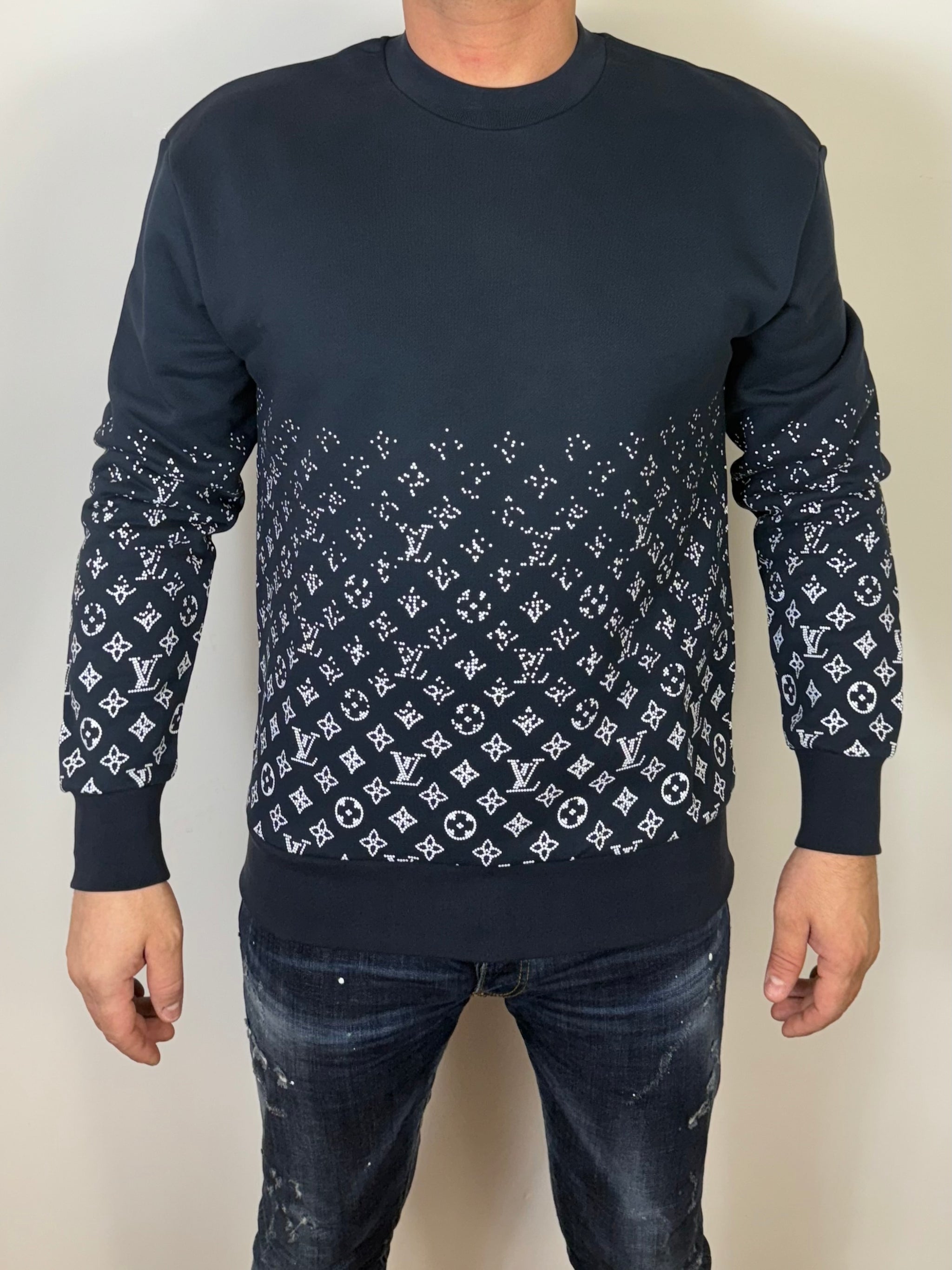LV SWEATER MONOGRAM NAVY