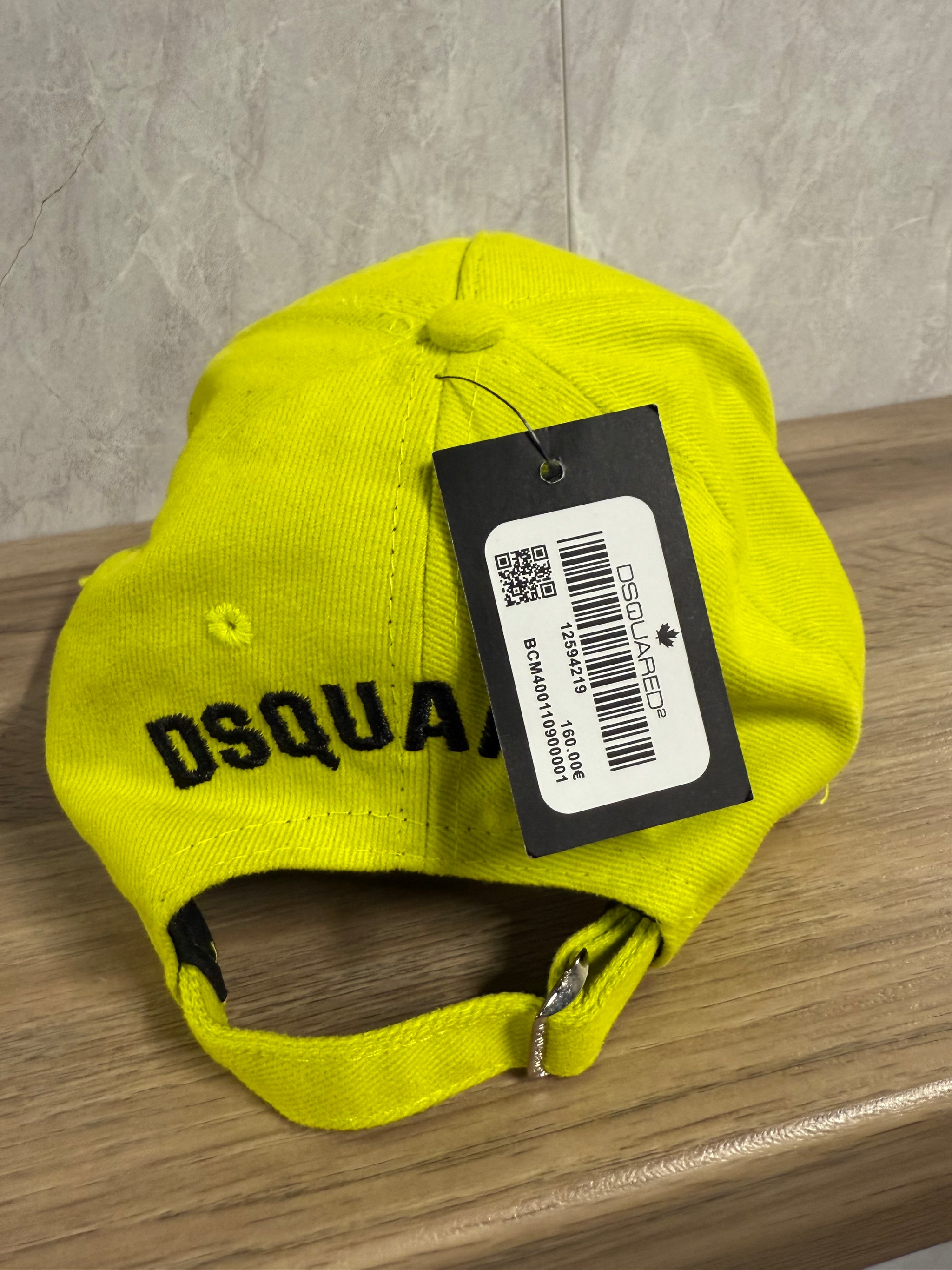 PET DSQUARED ICON GEEL ZWART