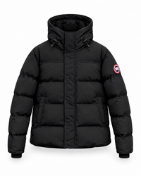 CG MAC MILLAN PARKA ZWART (RODE LOGO)