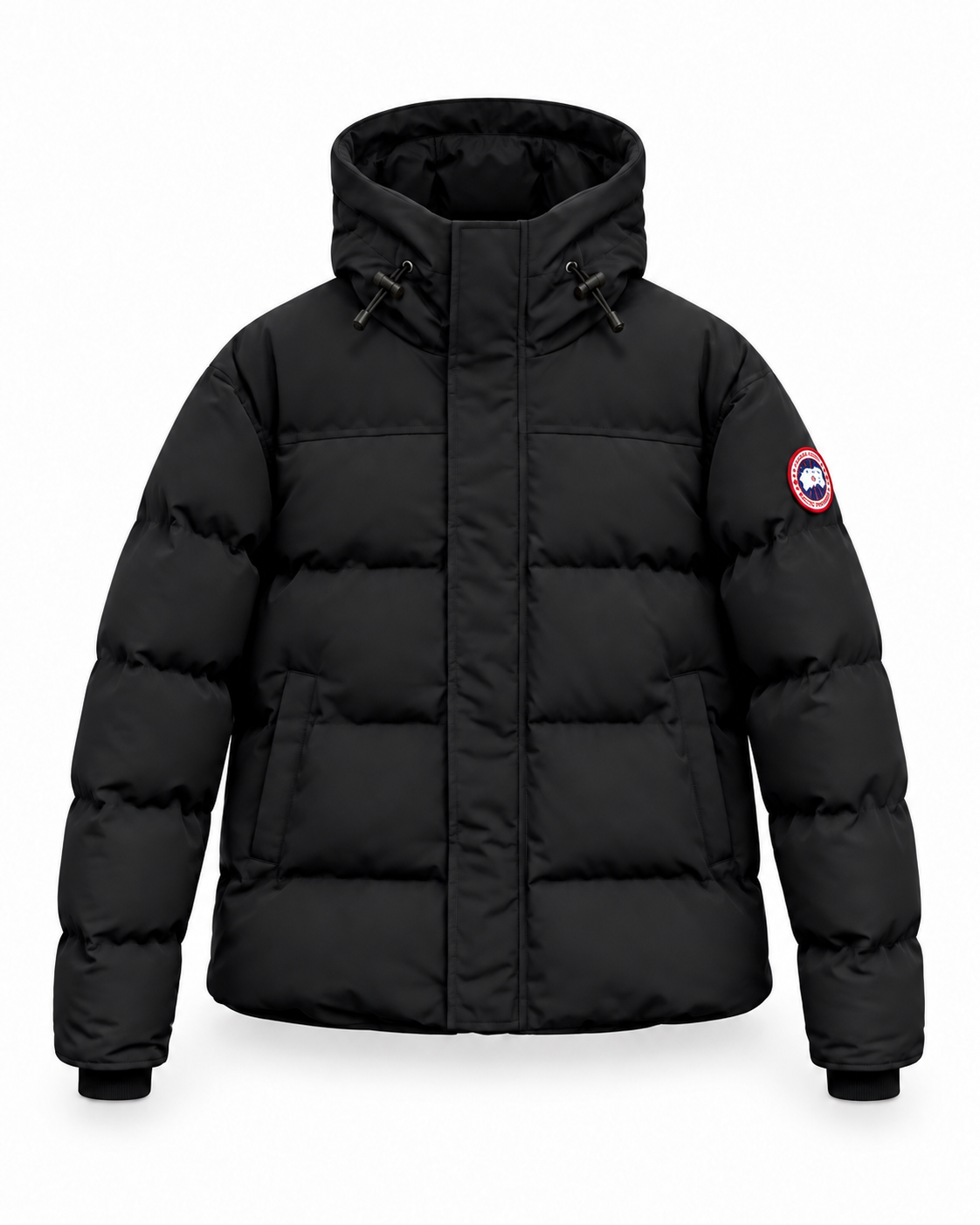 CG MAC MILLAN PARKA ZWART (RODE LOGO)