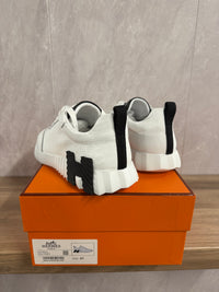 Hermes Bouncing Sneakers Wit Croco Leer