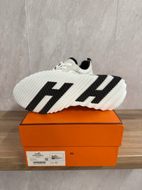 Hermes Bouncing Sneakers Wit Leer