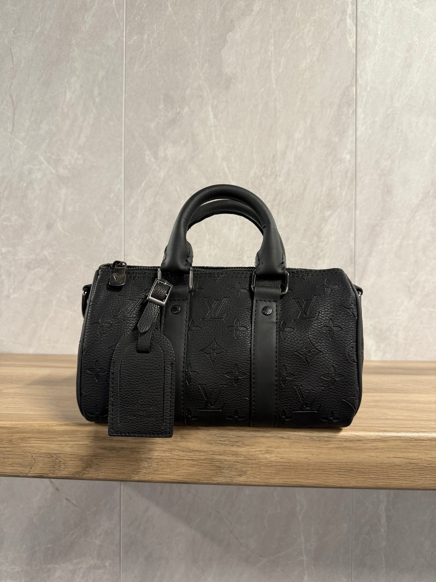 LV Keepall Tas Zwart Monogrammen