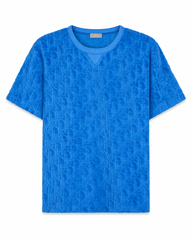 T-Shirt Dior Oblique Blauw