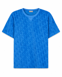 T-Shirt Dior Oblique Blauw
