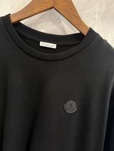 T-Shirt Moncler Zwart (Logo Zwart)