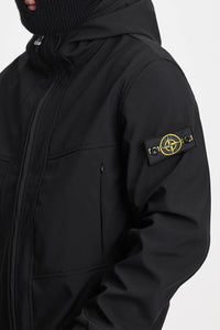 STONE ISLAND SOFTSHELL ZWART