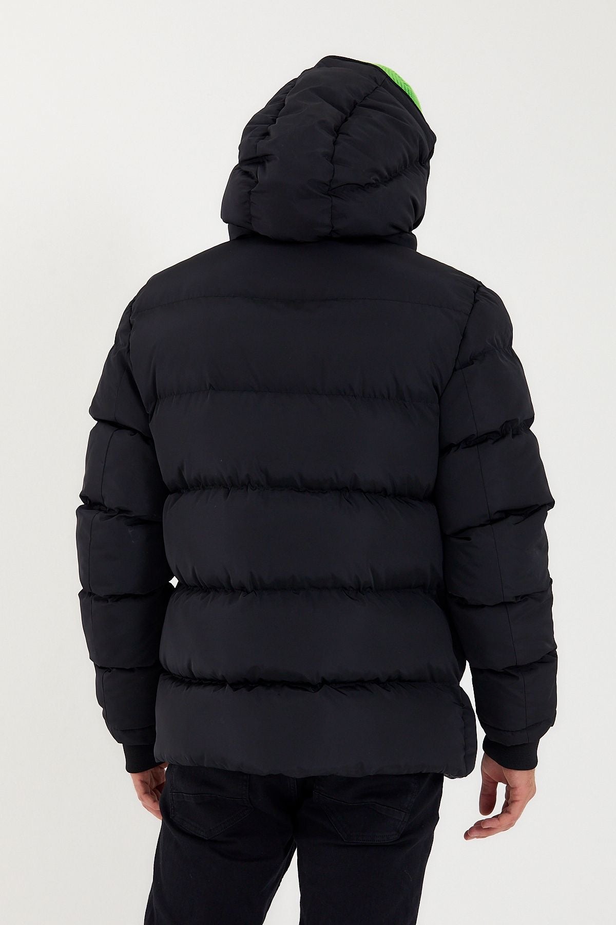 MONCLER WINTERJAS DUBBELRITS ZWART