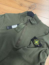 STONE ISLAND SWEATER ZIP GROEN ELITE