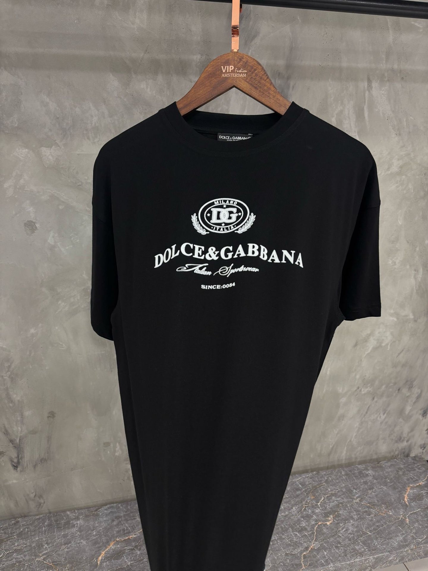 Dolce Gabanna T-Shirt Zwart Since 0084