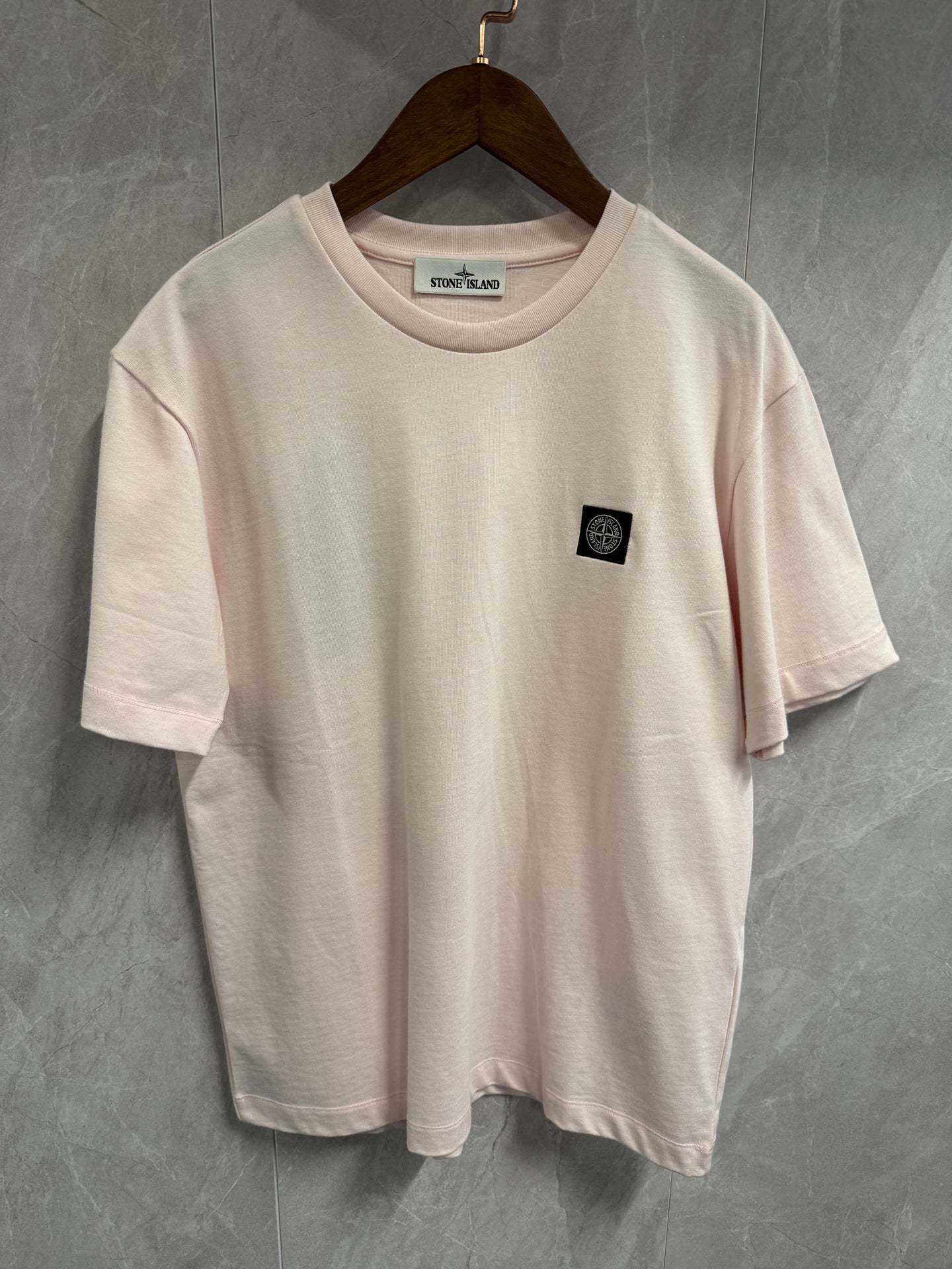 T-Shirt Stone Island Roze (basic)
