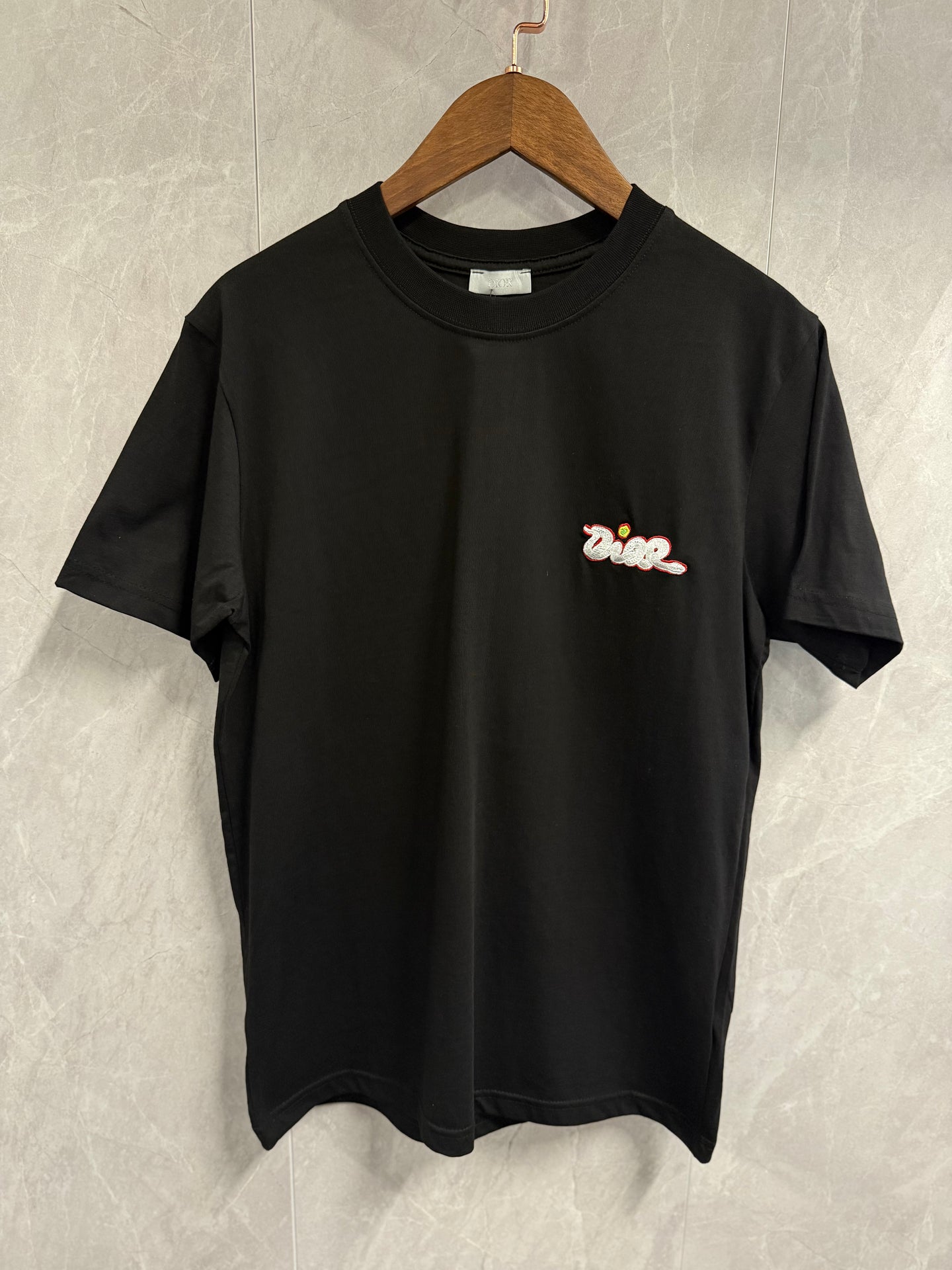T-Shirt Christian Dior Slang Zwart