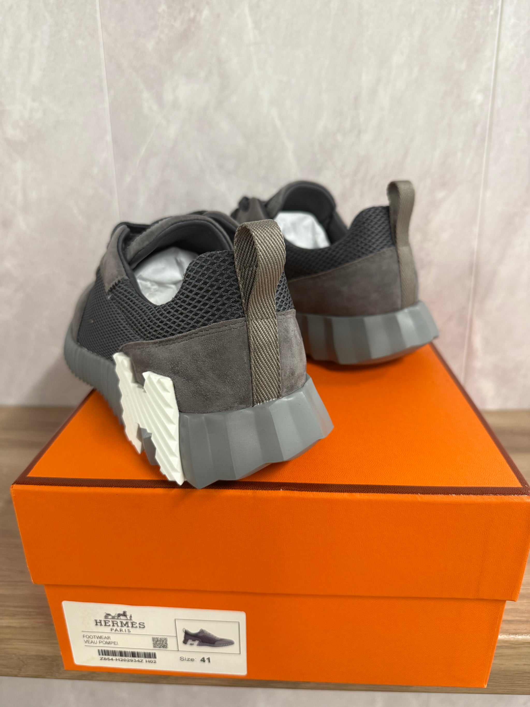 Hermes Bouncing Sneakers Grijs