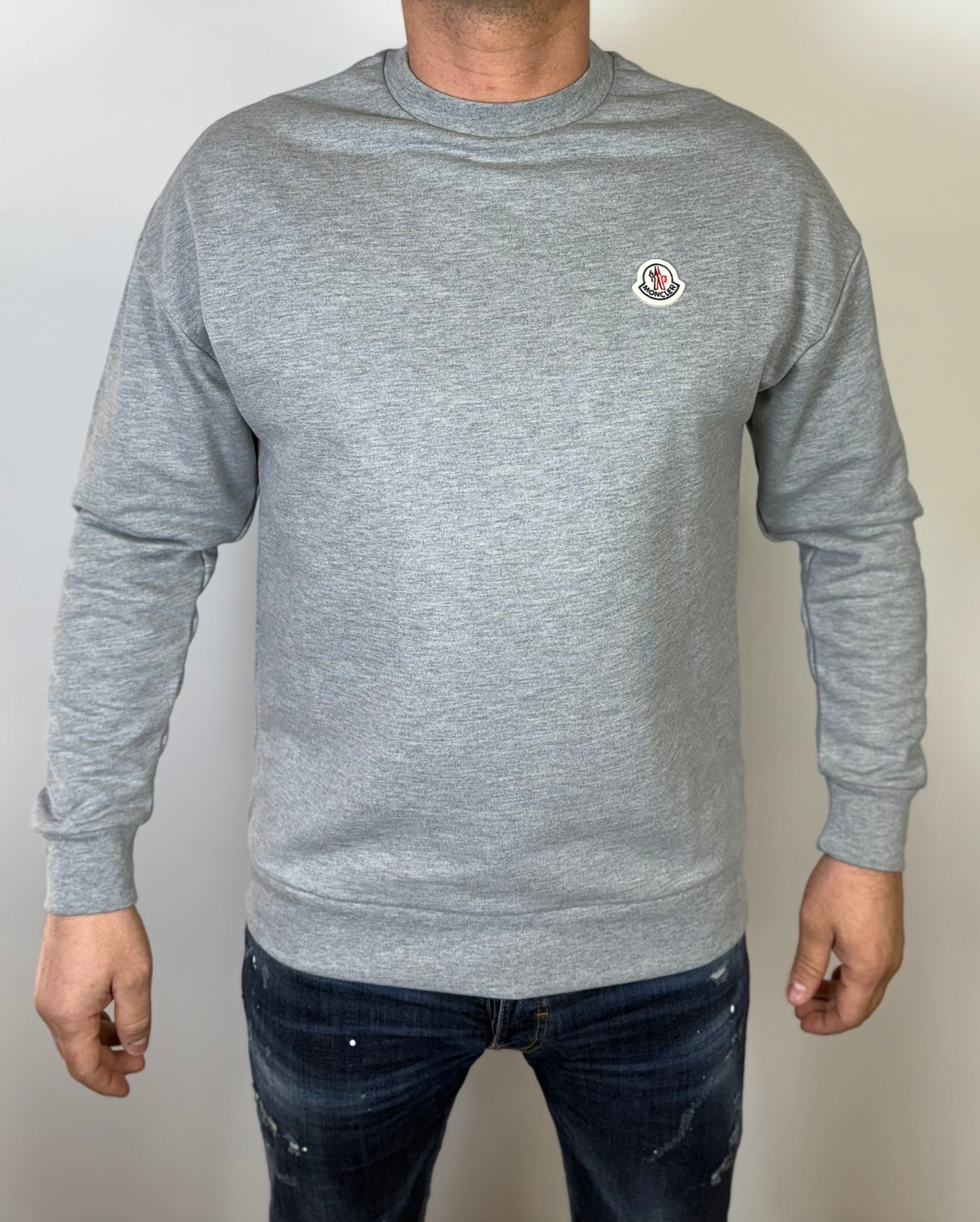 MONCLER SWEATER LICHT GRIJS