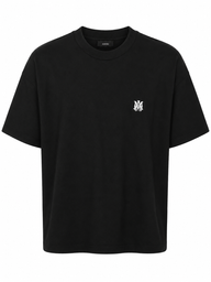 T-Shirt Amiri Geborduurd Logo Zwart
