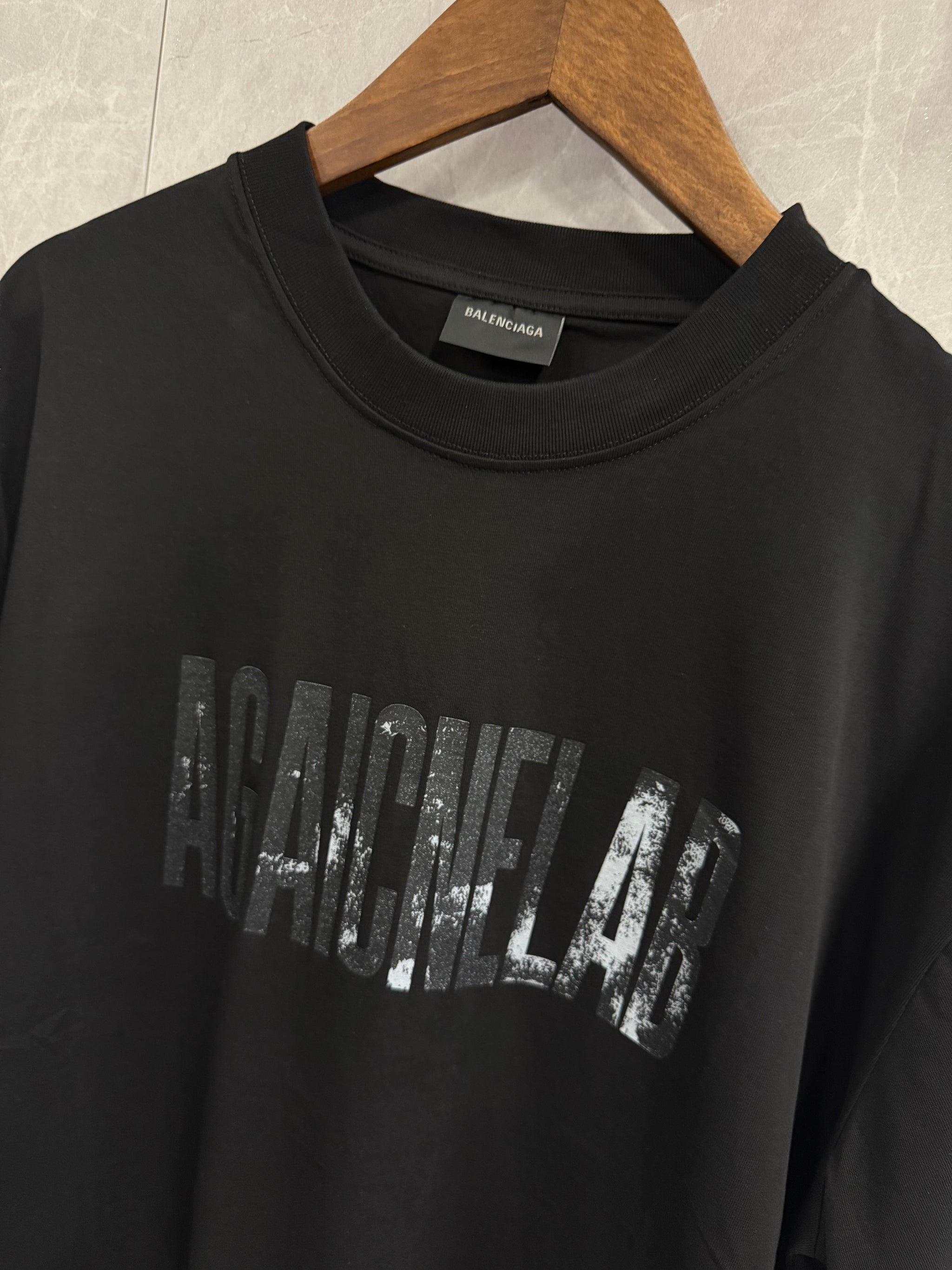 T-Shirt Balenciaga Zwart (omgedraaid)