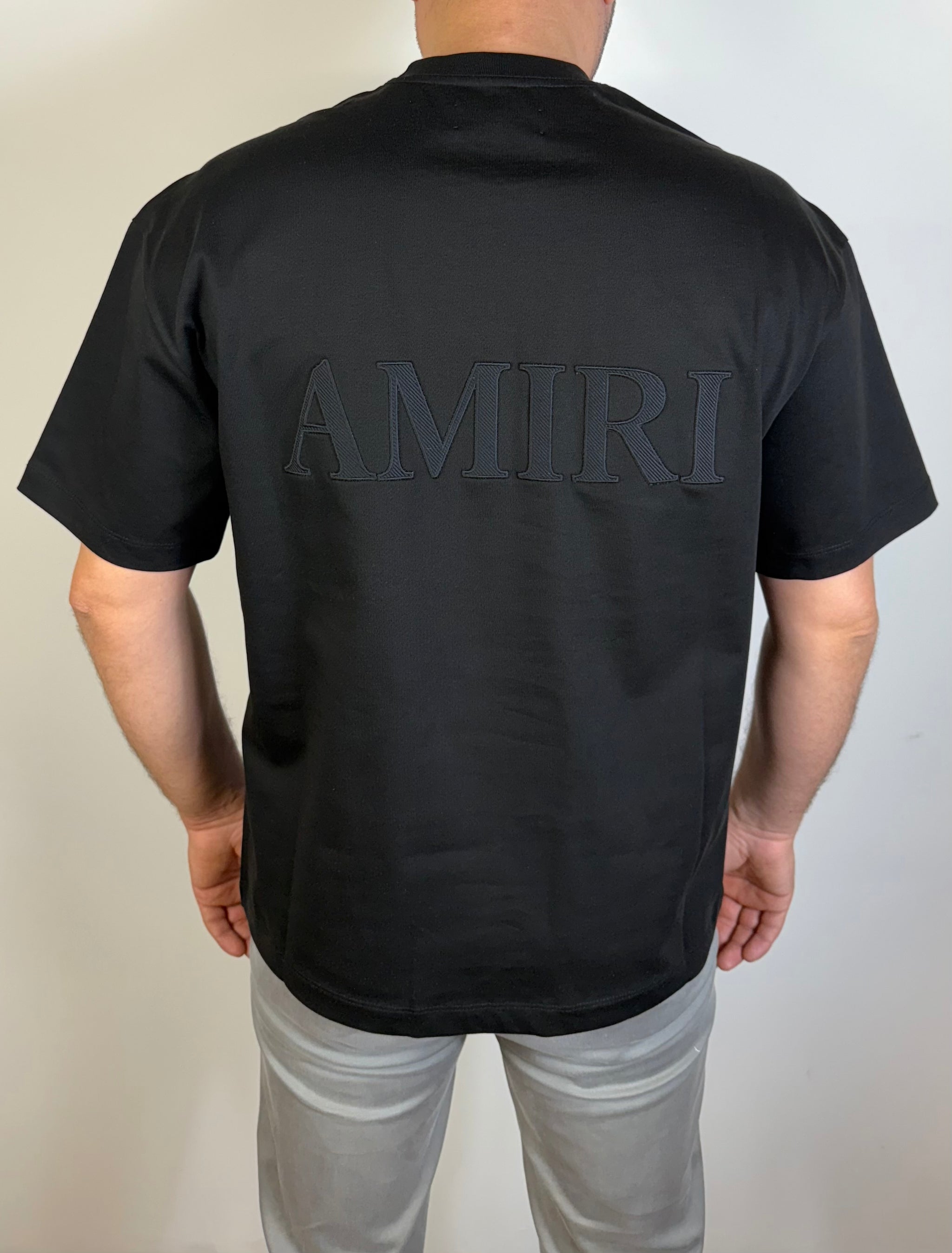 T-Shirt Amiri Geborduurd Zwart