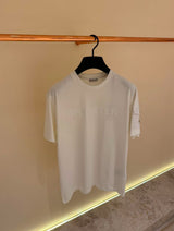 T-Shirt Moncler Wit Grote Tekst + Zak Arm