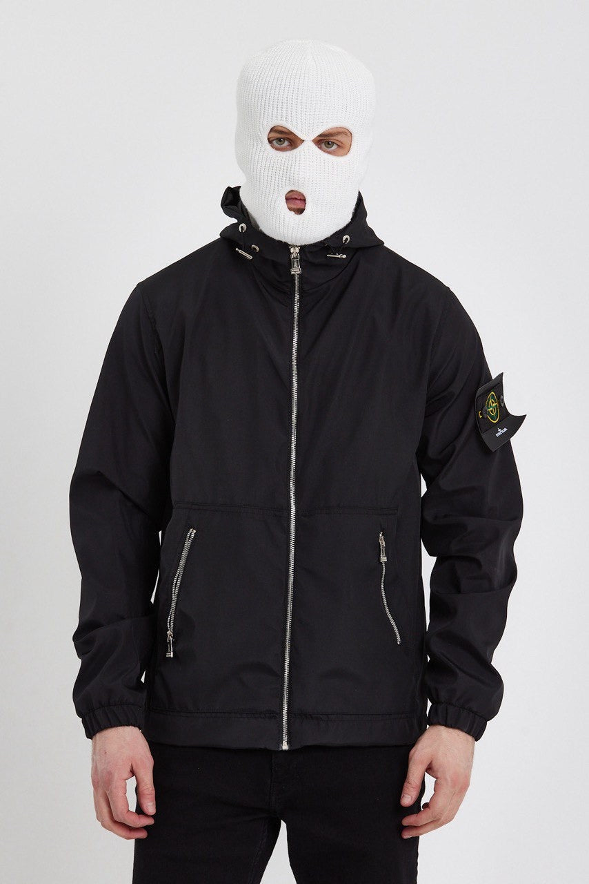 STONE ISLAND REGENJAS ZWART