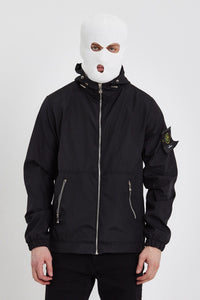 STONE ISLAND REGENJAS ZWART