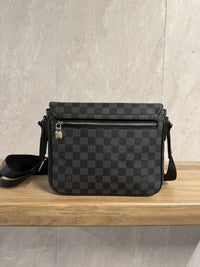 LV District Messenger Bag Grijs Blokken