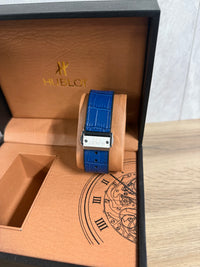 Hublot Slang Leer Blauw (AUTOMAAT)