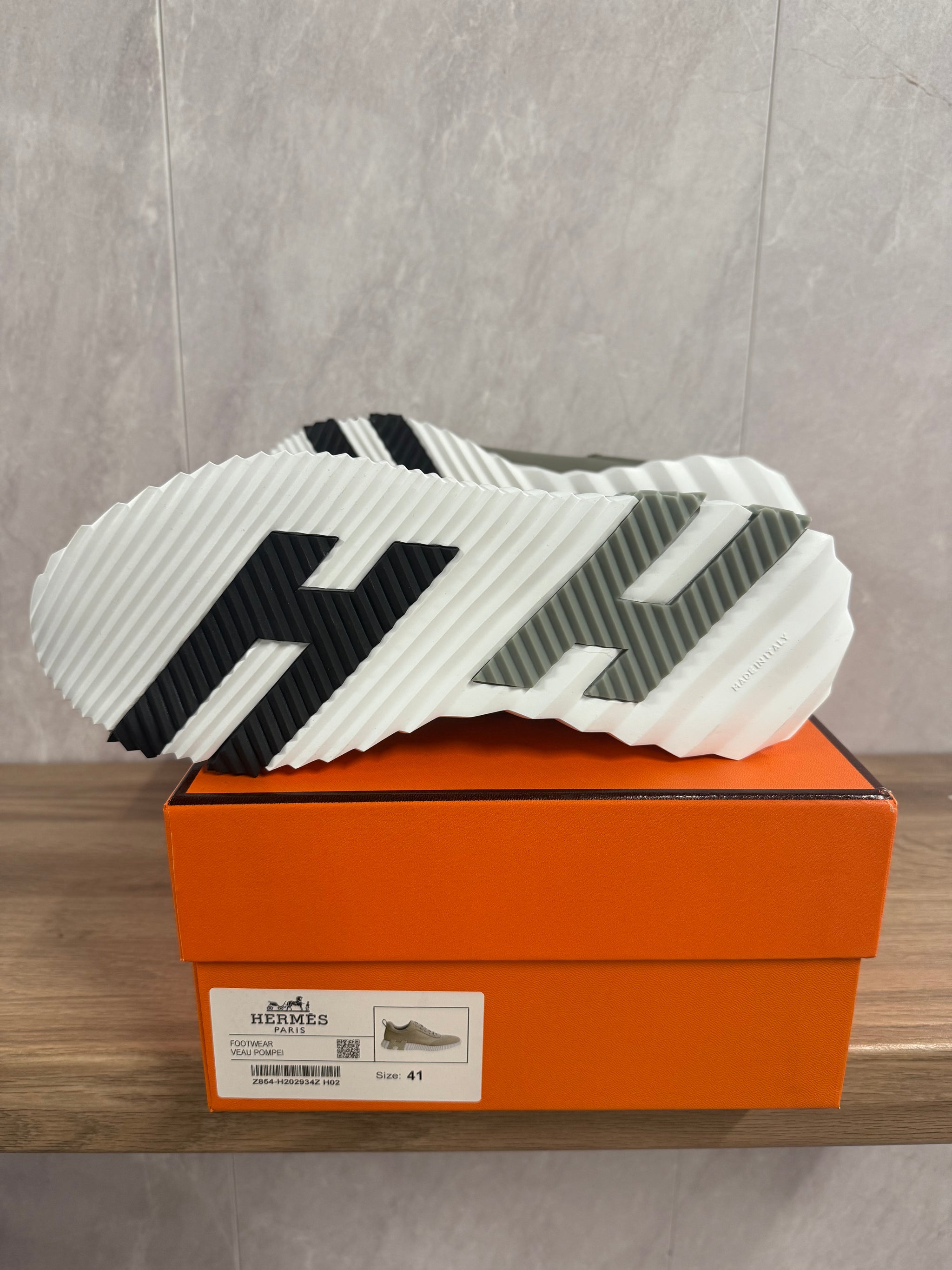 Hermes Bouncing Sneakers Mint Groen