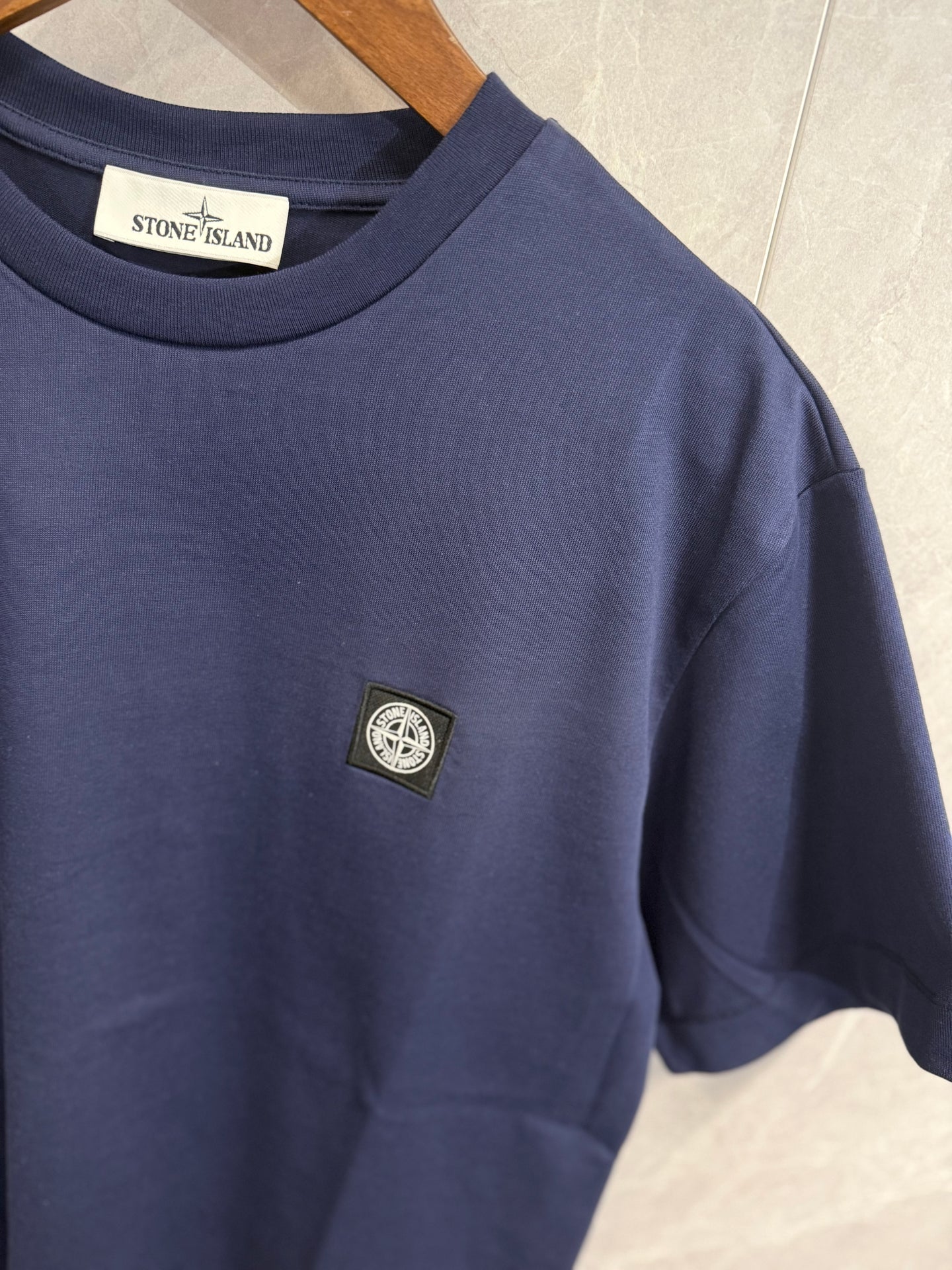 T-Shirt Stone Island Donker Blauw (basic)
