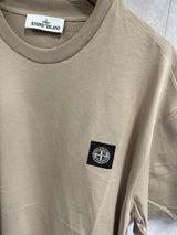 T-Shirt Stone Island Licht Bruin (basic)