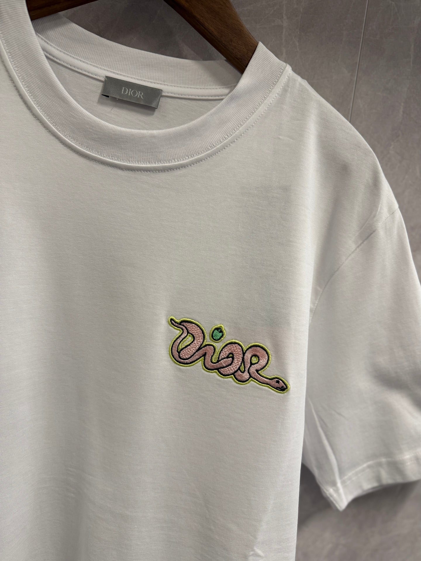 T-Shirt Christian Dior Slang Wit