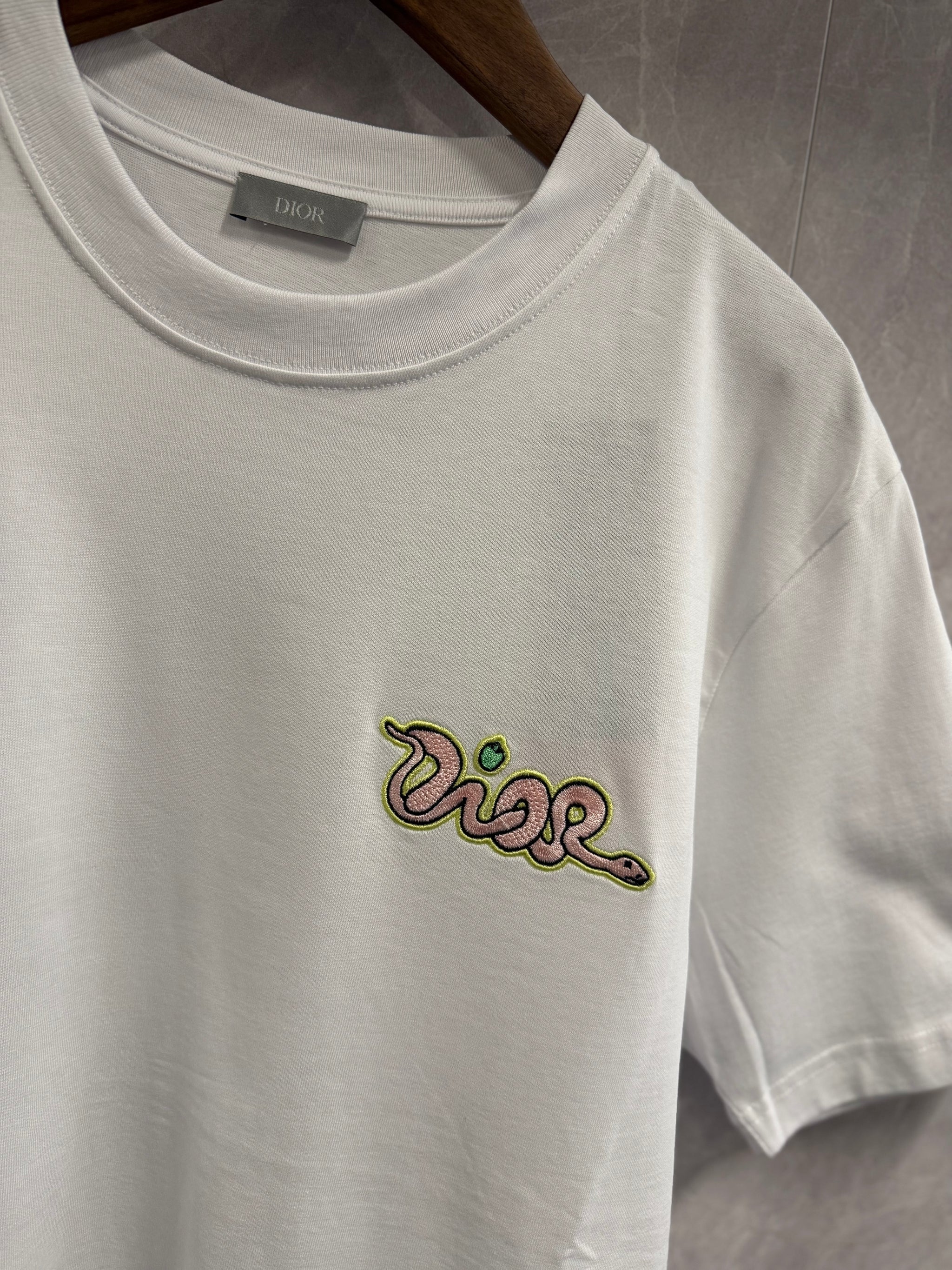 T-Shirt Christian Dior Slang Wit
