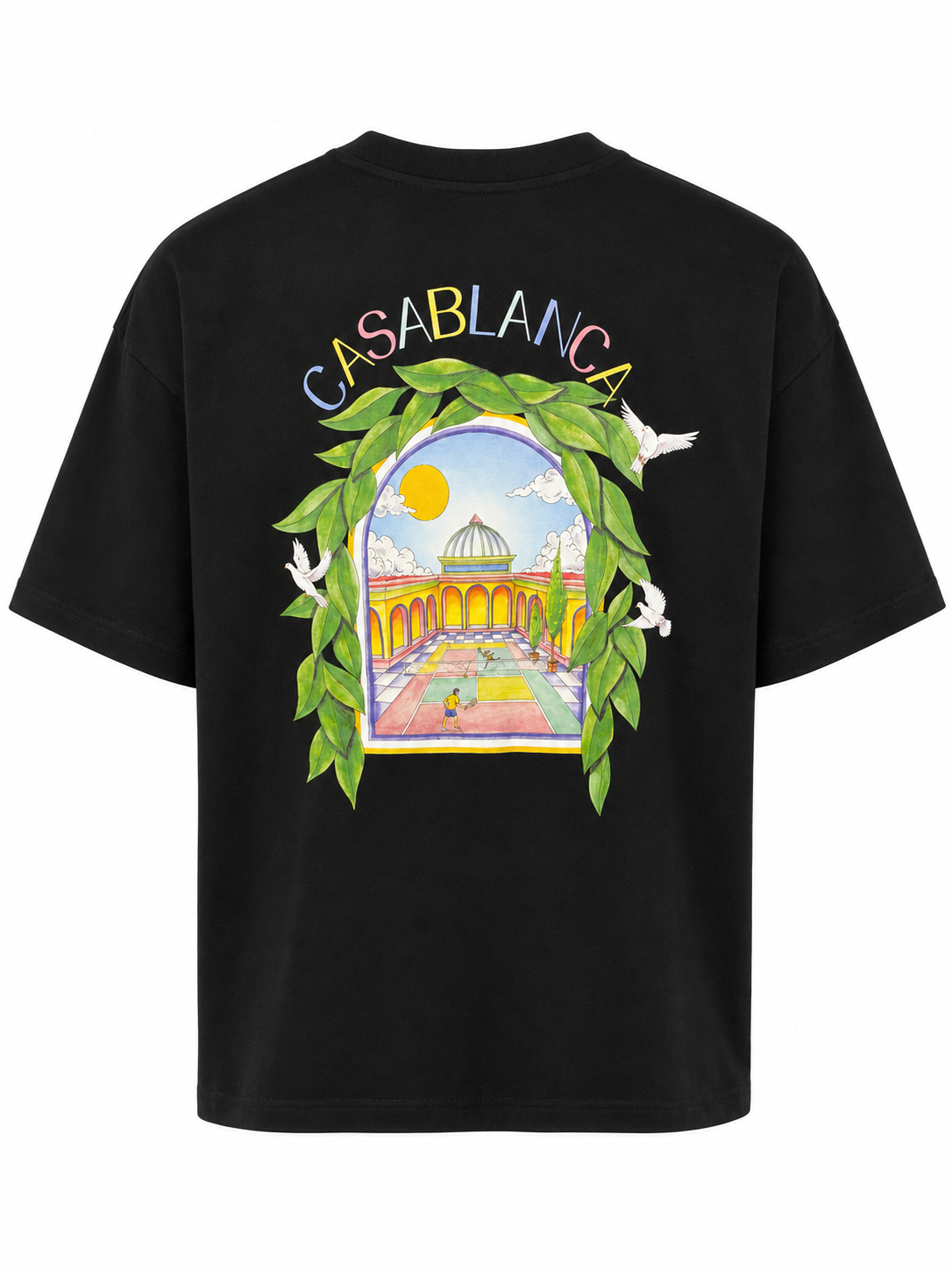 T-Shirt Casablanca Paleis Zwart