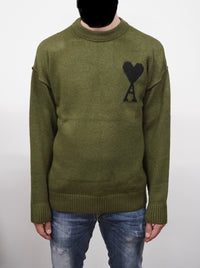 SWEATER AMI PARIS GROEN